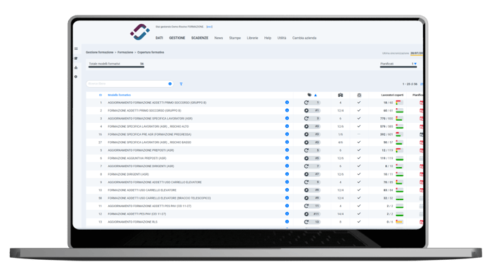 screenshot risolvo nuova formazione