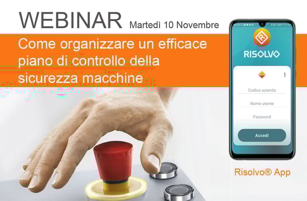 Webinar - Sicurezza macchine