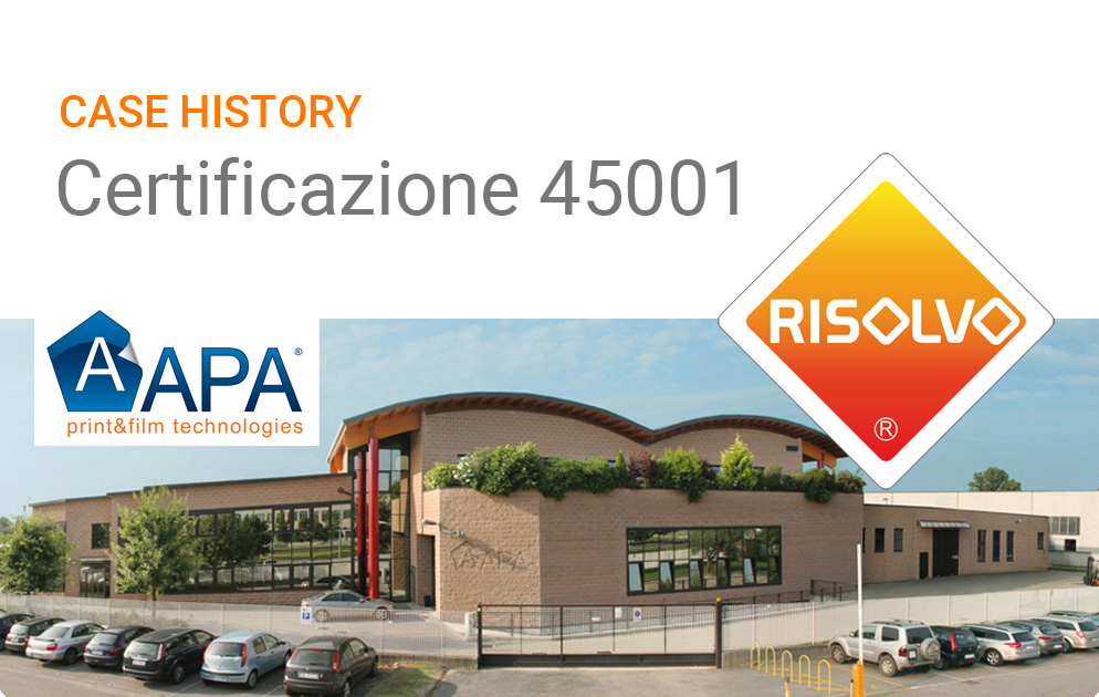 A.P.A. SpA e la Certificazione 45001