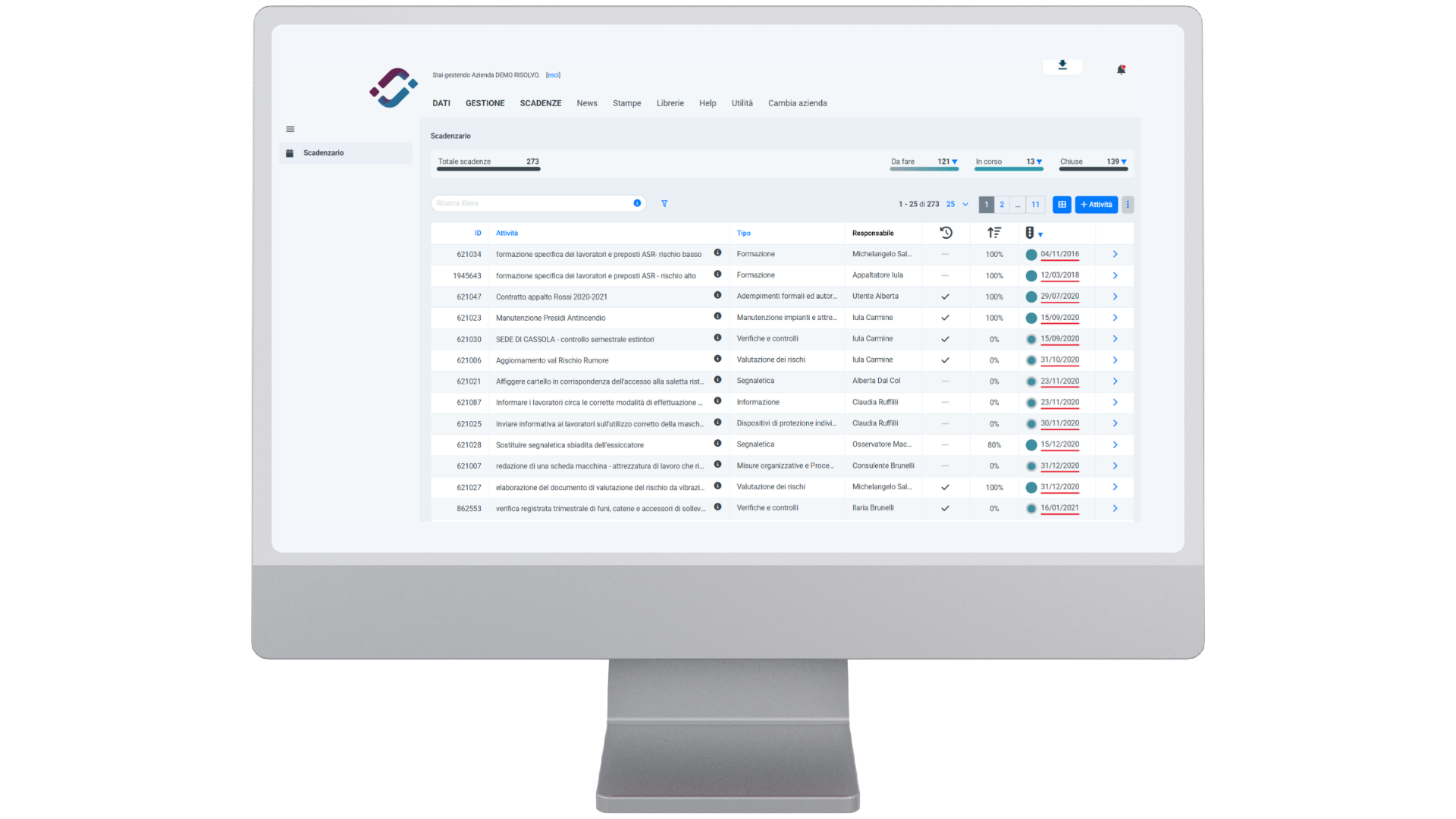 mockup scadenzario 2025 schermo pc mockup scadenzario 2025 schermo pc