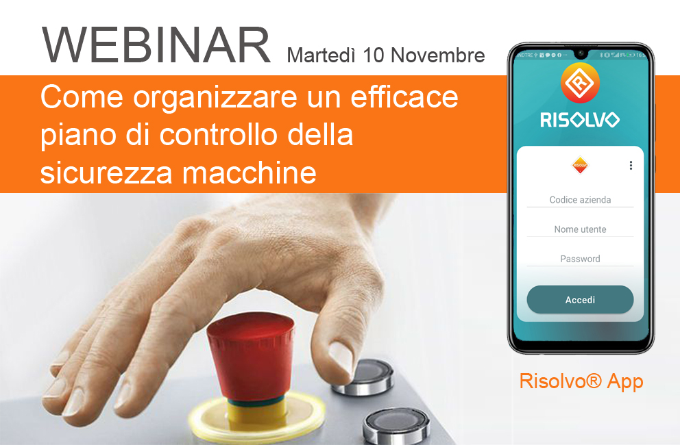 Webinar - Sicurezza macchine